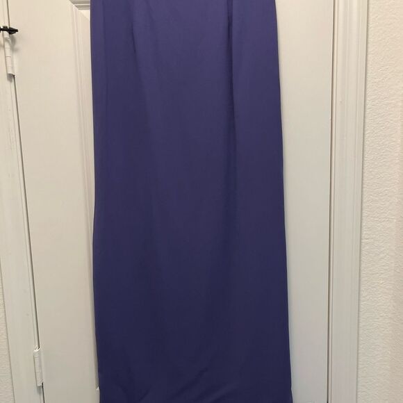 After Dark 3 Pc. Long Gown Set Purple with Beading Size 12 NWT - Picture 6 of 14